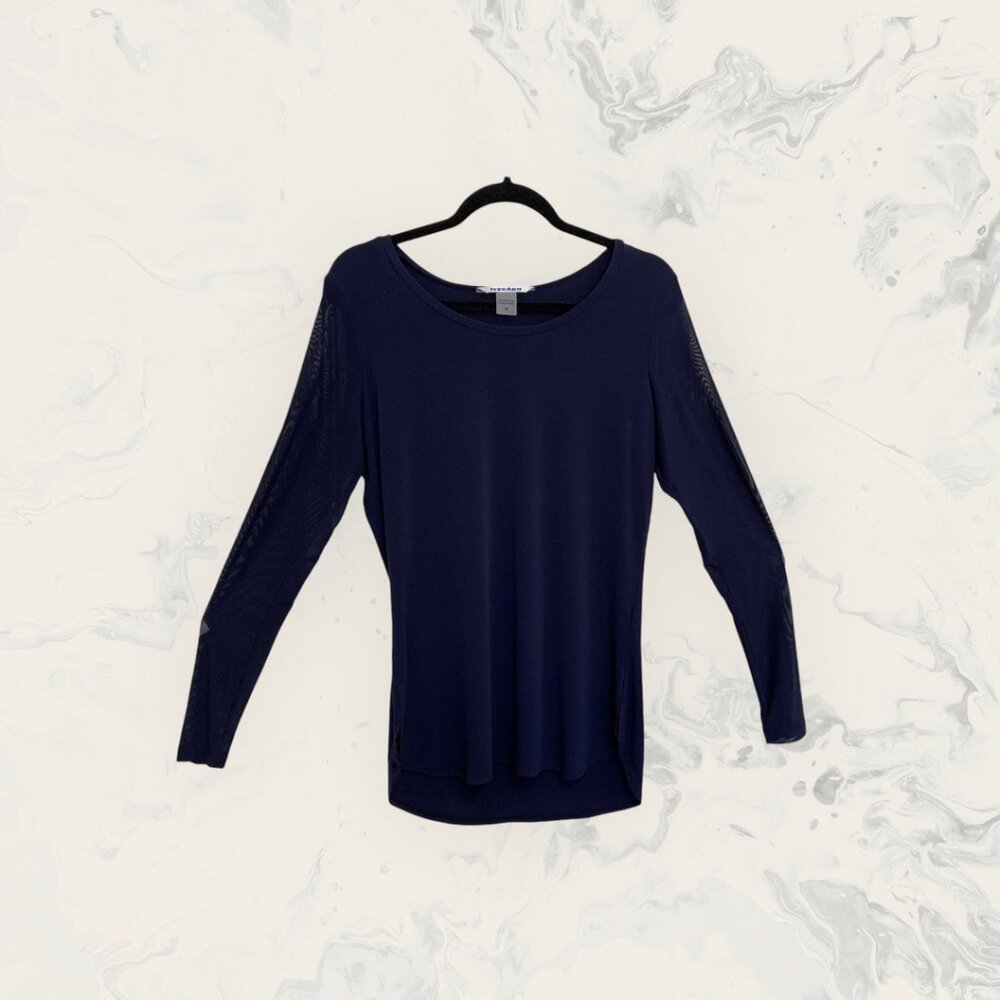 Nygard Navy Blue Top Tunic Size Medium New With Tags